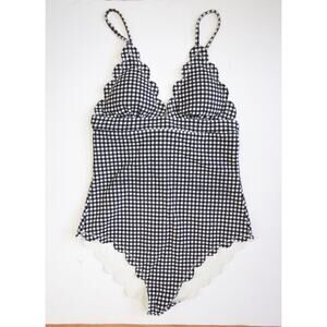 Marysia Black and White Gingham Check One Piece Swimsuit S/M